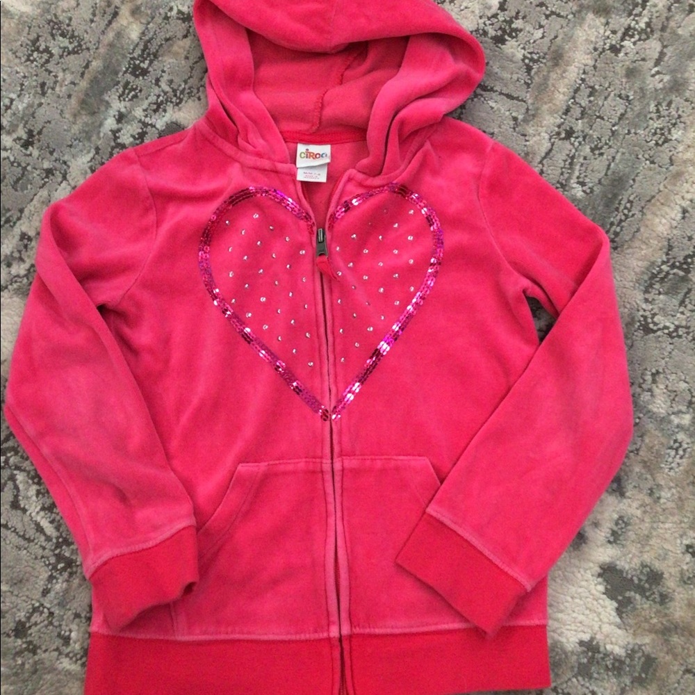 Girls pink hoodie